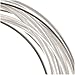 BeadSmith Non-Tarnish Silver Plated Copper Square Craft Bead Wire 18Ga (12Ft)