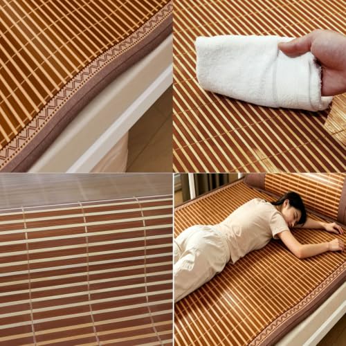 Esterilla de bambú natural para cama y sofá colchoneta fresca de verano 8