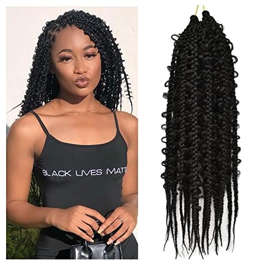 Ms.Priceless 16 Inch Jungle Braids Crochet 60 Strands Butterfly Box Braids pre looped Synthetic Braiding Hair Extensions (16 Inch, Total 60 Strands 1B)