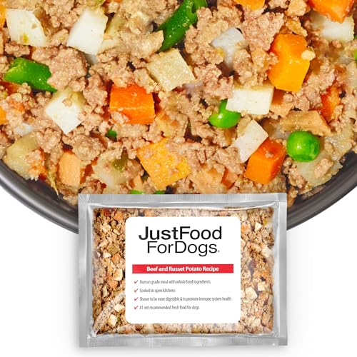 JustFoodForDogs-Frozen-Fresh-Dog-Food-Complete-Meal-or-Dog-Food-Topper-Beef-Russet-Potato-Human-Grade-Dog-Food-Recipe-18-oz-Pack-of-7