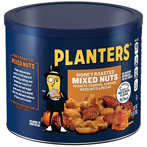Planters Honey Roasted Mixed Nuts, 10.0 Oz Canister (Pack Of 4) #TOP2