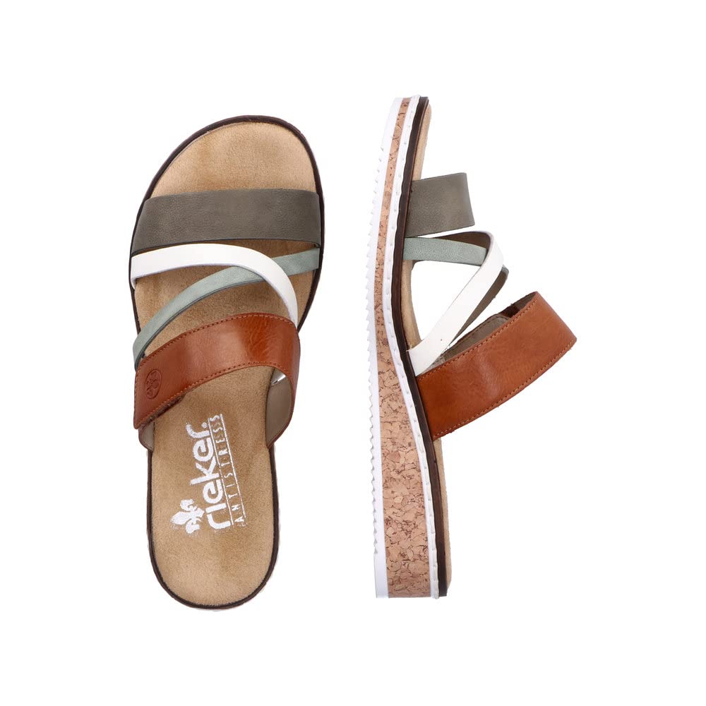 Rieker Faye Womens Low Wedge Sandals