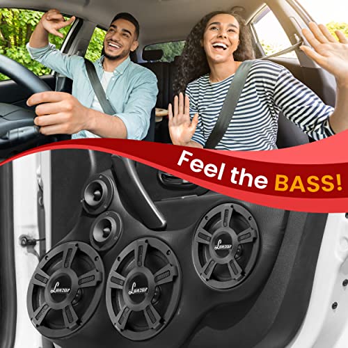 Lanzar Upgraded Opti Pro 6.5” High Power Midbass - Powerful 500 Watt Peak 105Hz – 12 Khz Frequency Response 30 Oz Magnet Structure 4 Ohm W/Paper Cone And Foam Surround Full Range Speaker - Opti6Mi #TOP6