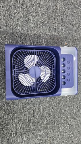 Image of Portable Air Cooler Fan with Water Tank & USB Power - Mini Personal Evaporative Cooler with 3 Speeds, , LED Light, Quiet Cooling for Home, Office, Bedroom (MultiColor)
