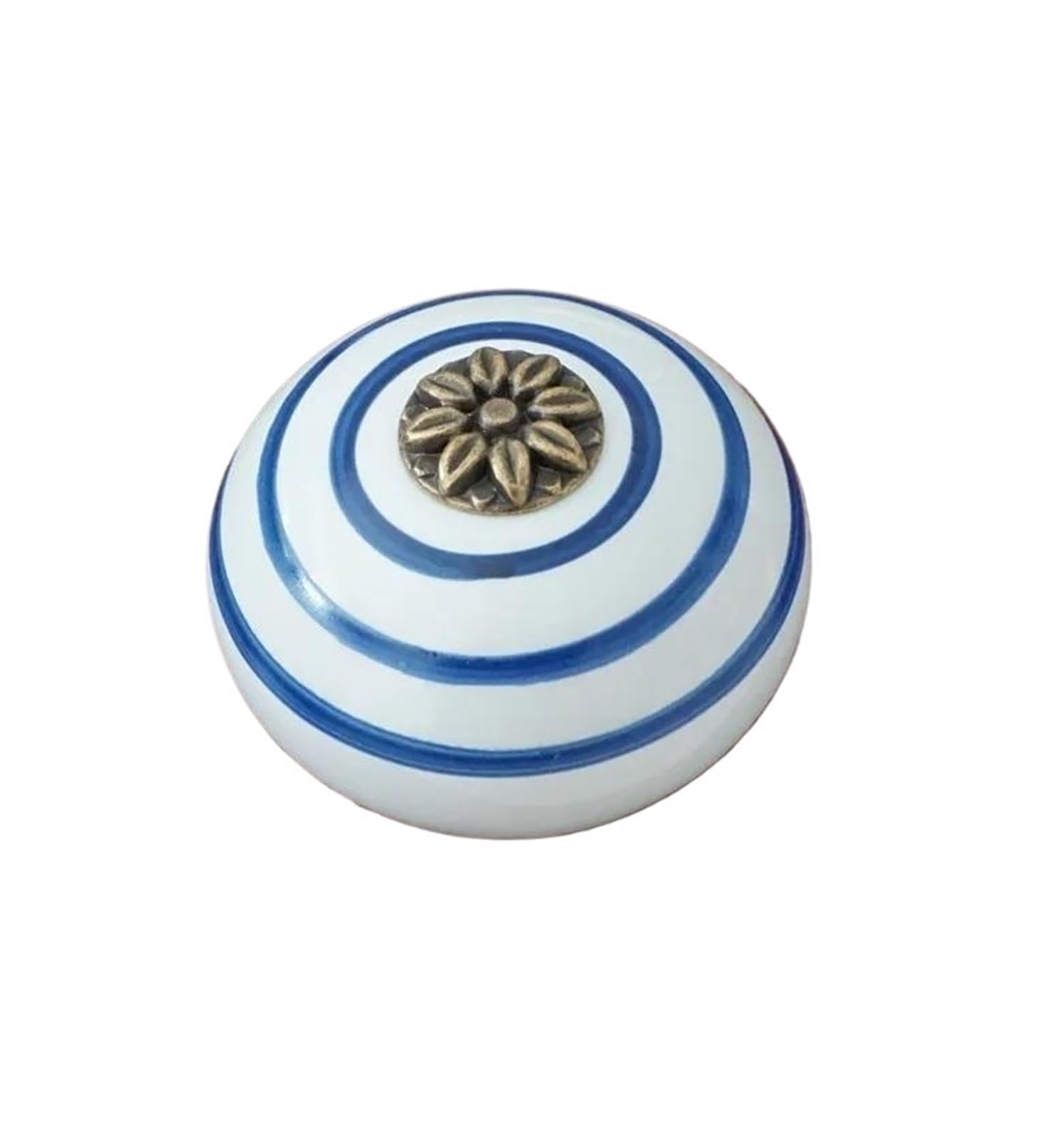 Kifsdlf White Ceramic Knob/Dresser Knobs Blue Cabinet Pulls Unique Kitchen Door Handle Furniture Hardware For Cupboard Wardrobes Furniture(White)
