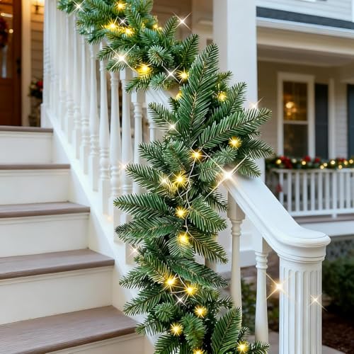 Guirlande de Noël 2,7 m à 8 modes avec 50 lumières LED - 2