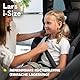 LIONELO LARS i-Size Kinderautositz 100–150 cm, Gruppe 2 3, Seitenschutz 10 Grad, Kopfstützenverstellung, bequeme Armlehnen, abnehmbare Rückenlehne