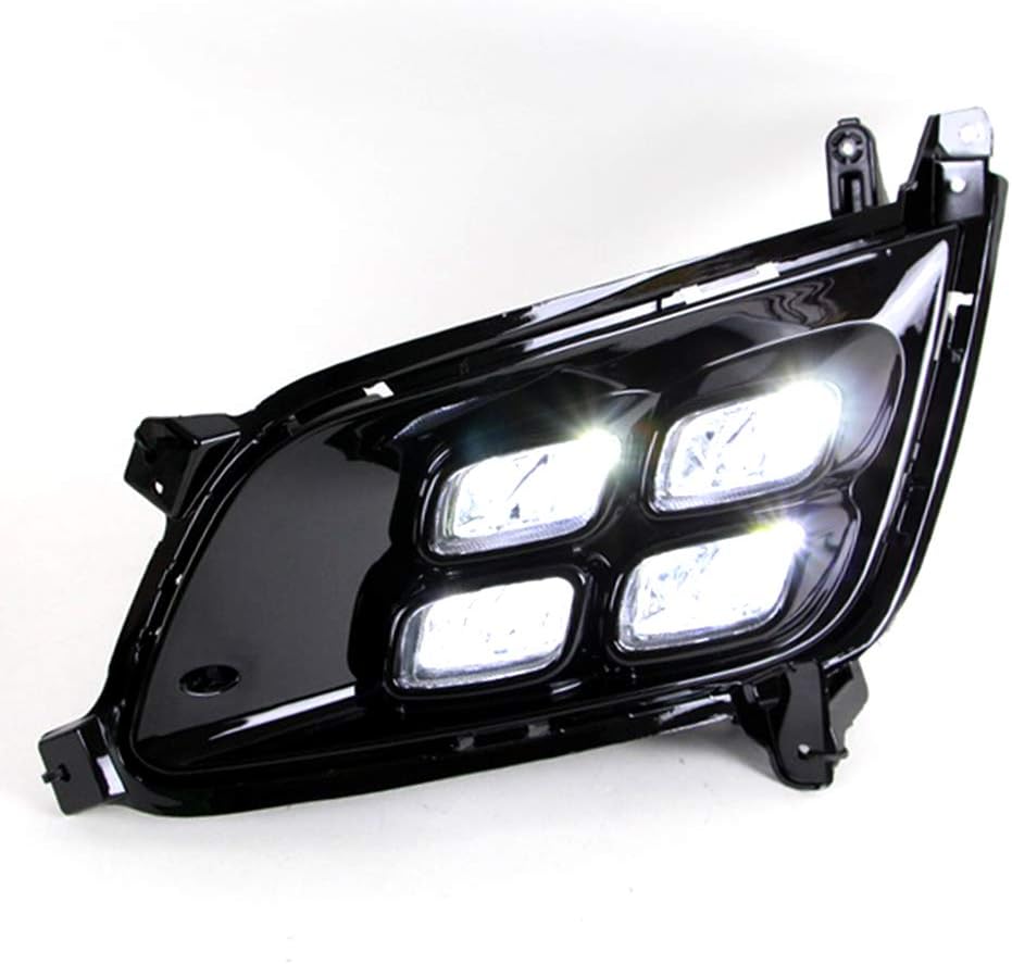 Dreamseek Four eyes Style LED DRL for Kia Optima K5 2014 2015 Daytime Running Light Assembly Driving Lamp + Fog Lamp Bezel with Trun Signal