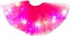 Bulb Level 3 Skirt Skirt LED Women with Small Princess Skirt Mesh Tulle Skirt Hot Pink, Free Size