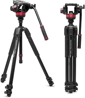 Manfrotto Video kit, Head 500 Series (Head 502+ Alu Tripod 055 Levelling)