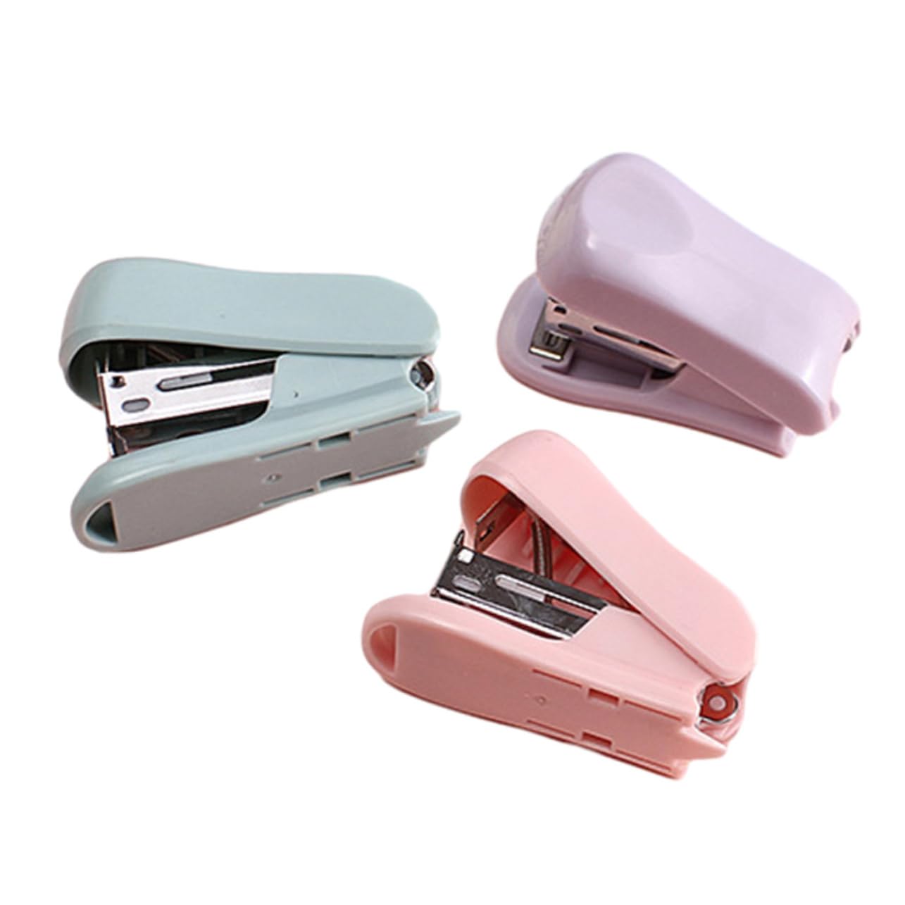 DOITOOL 5 Set Mini Stapler Maneggevolper Ufficio Kit Graffettatura Pratica Per Stationery E Decorazione Desktop 3 Pezzi * 5