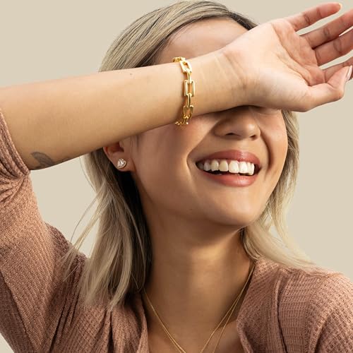 Rocksbox Huxley Cuff Bracelet - Adjustable Bracelet for Women - High Polish Plating - Premium Quality Jewelry4