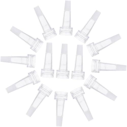 BUGUUYO 100 unids Essence botella trompeta cabeza plástico vial botellas esencia ml gotero para líquidos esencia gotero líquido tapas transparentes