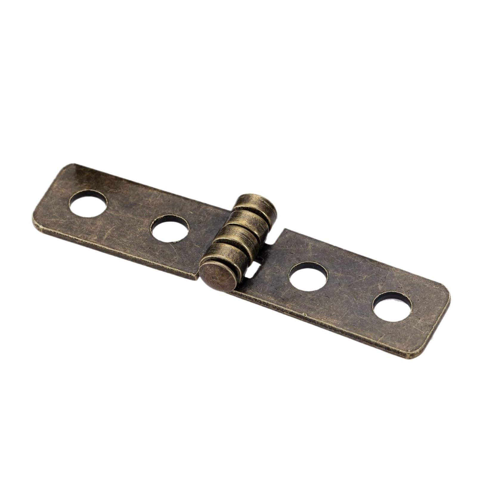 4Pcs Antique Bronze Cabinet Door Hinge 4 Holes with Screws