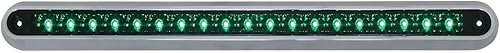 GG Grand General 76293 Barra de luz verdeverde (12" 19 LED con soporte base de plástico transparente)