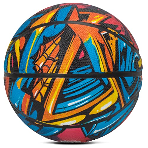 And1 Chaos Basketball: Official Regulation Size 7 (29.5 Inches) Rubber - Deep Channel Construction Streetball, Made For Indoor Outdoor Basketball Games #TOP1