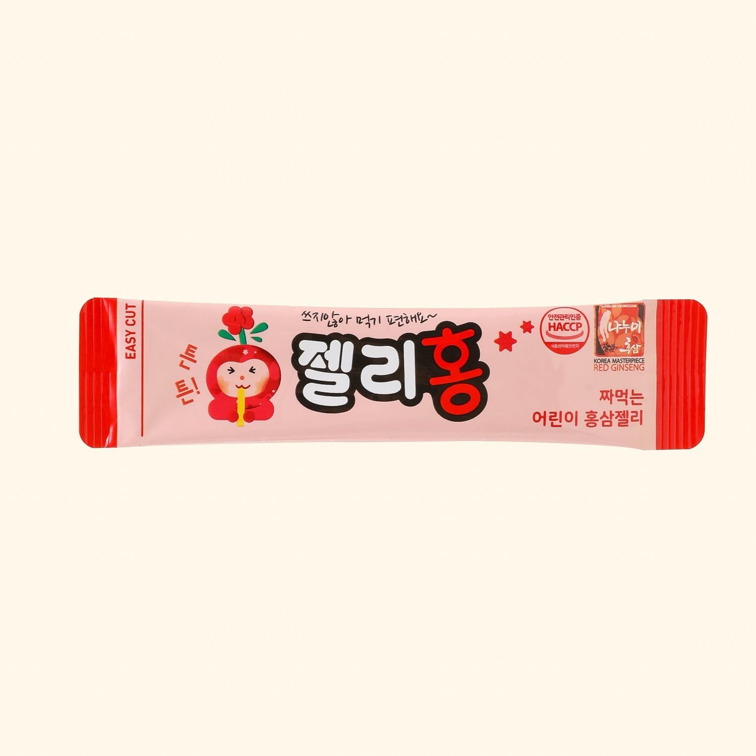 NANUMI RED Ginseng Jelly 0.53 oz x 30 Packets – Premium Korean Red Ginseng Extract, Fruity Flavor, No Artificial Additives, Individually Wrapped, Made in Korea