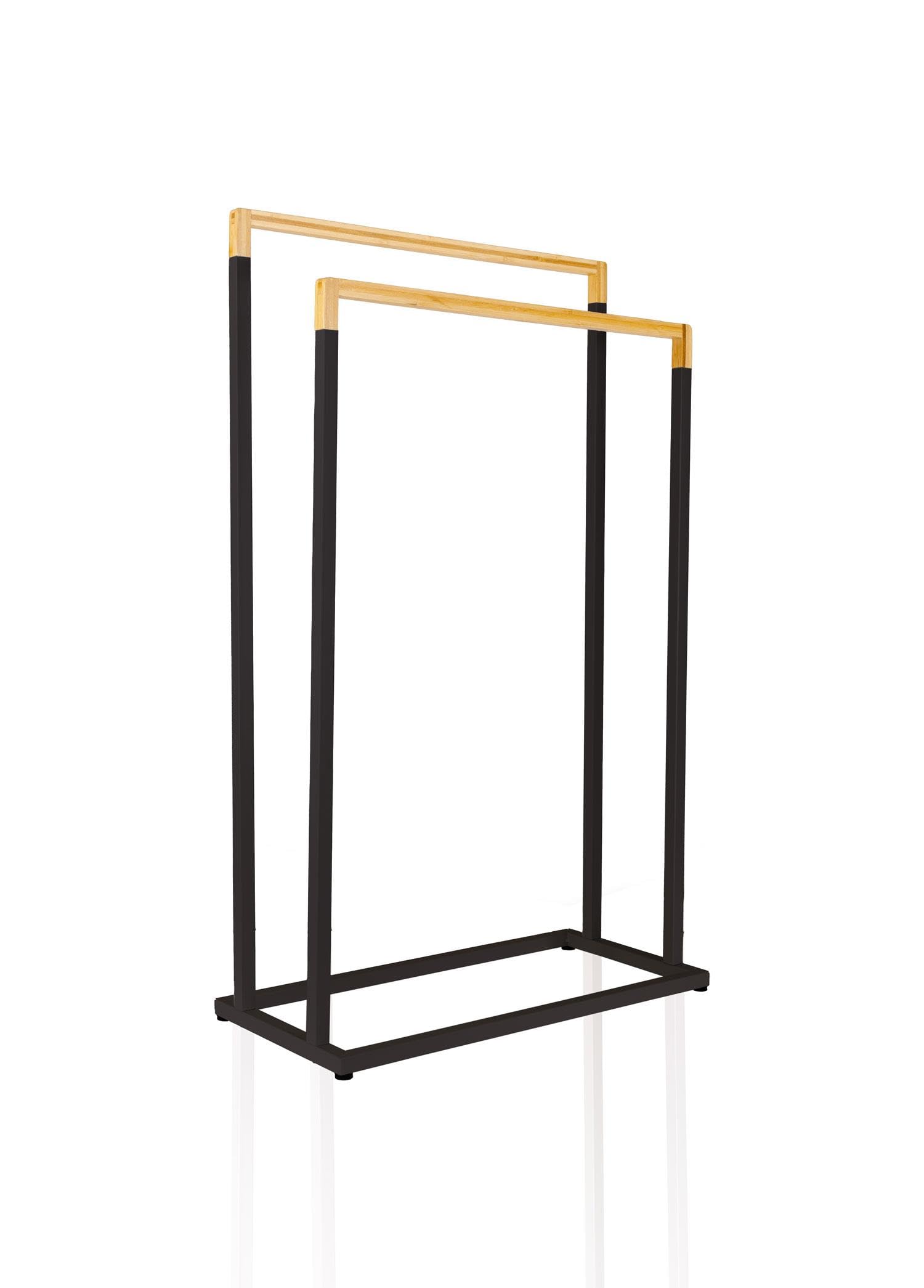 [marka] Metal Havlu Askılığı Siyah GLV0762