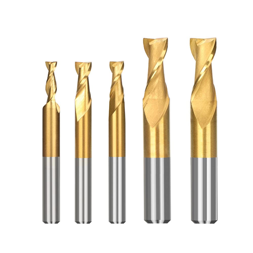 1pc Diametro Frez 2mm Fresa 4 Flauti HSS Fresa 6mm Gambo CNC Router B Codolo Cilindrico Fresa In Metallo Fresa