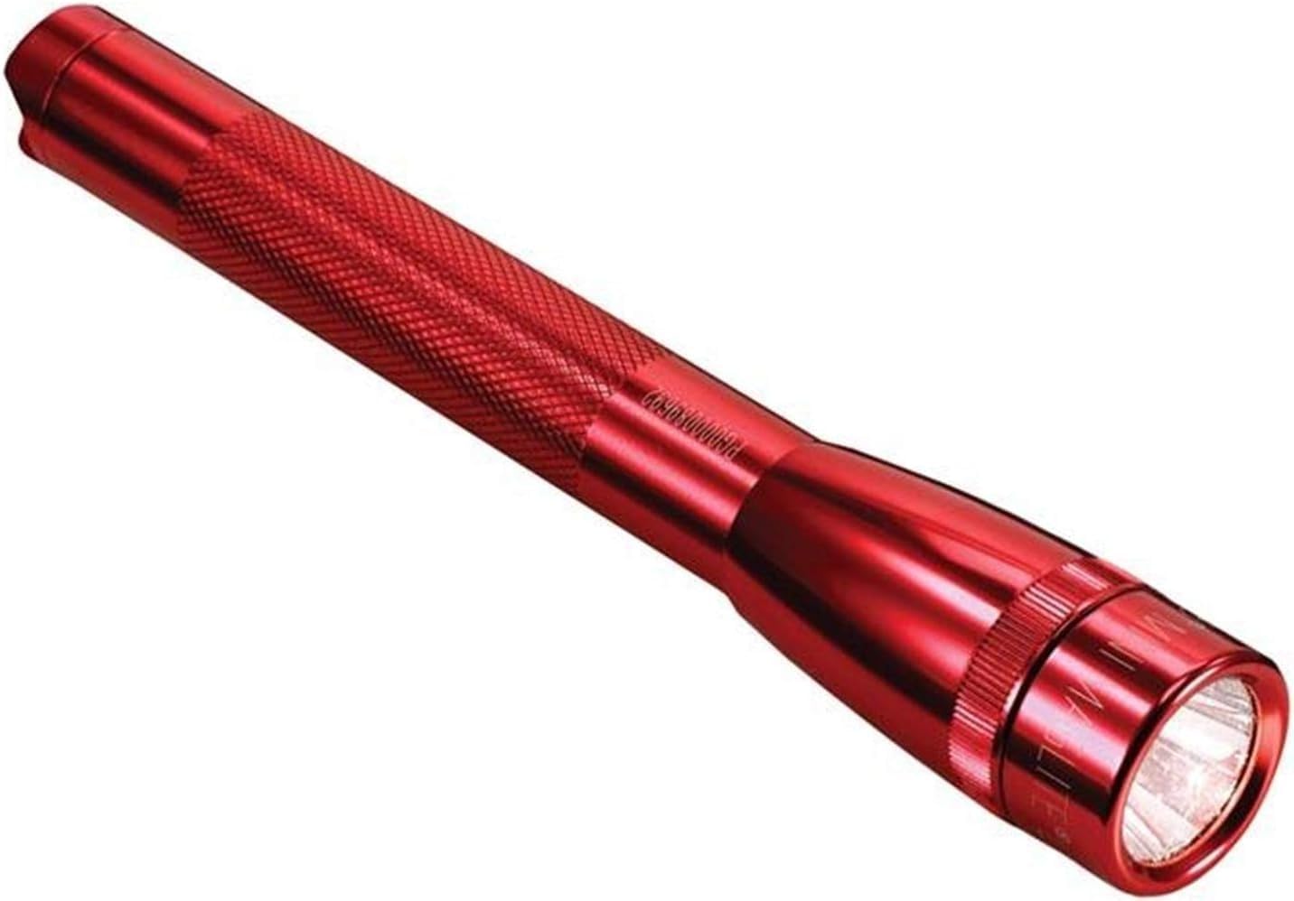Mini Maglite Pro LED 2-Cell AA Flashlight, High Lumen, Water-Resistant, Adjustable Focus – Red