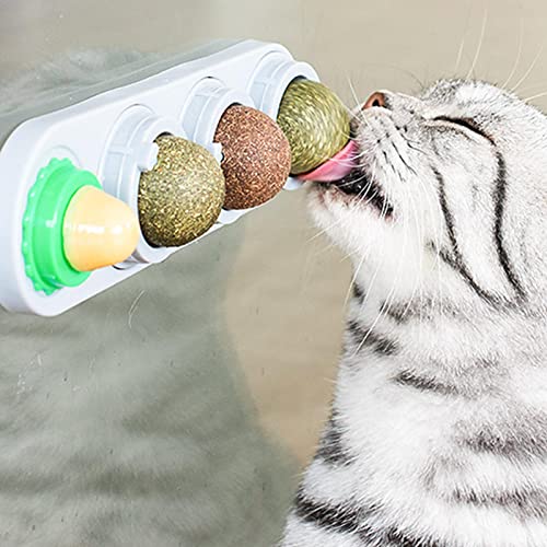 Catnip bola de gato, Bolas comestíveis de lanche de gato seguro com catnip natural saudável, Bola de