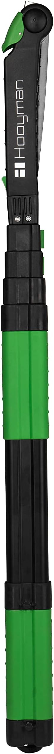 Hooyman Extendable Tree Saw 10 Foot with Lock Back Blade, Impulse Hardened Teeth, Locking Extension System, and Detachable Head Handsaw for Trimming, Cutting, Pruning, Hunting, Outdoors