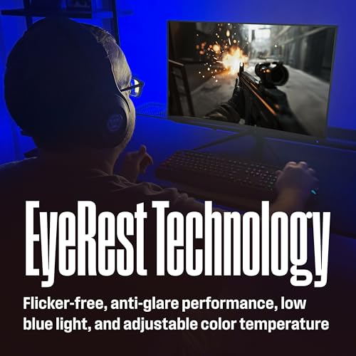 Image of Westinghouse 24 Inch Curved Gaming Monitor, 240Hz, 1ms, FHD 1080P, 3000:1 Contrast Ratio, 118% SRGB, 1500R, AMD FreeSync, Eyecare, for PC Games with Built-in Speakers, VESA, DisplayPort, HDMI