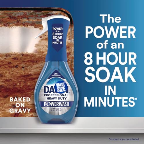 Dawn Heavy Duty Powerwash Commercial Dish Spray, 16 Fl Oz (Pack of 1) bundled with Heavy Duty Sctoch Brite Sponge - Image 5