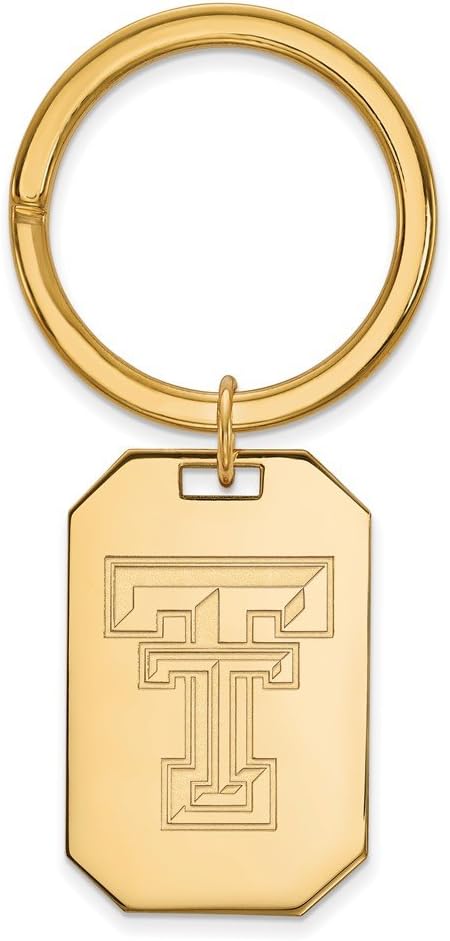Texas Tech Key Chain (Gold Plated)