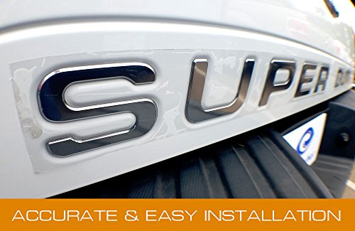 EyeCatcher Tailgate Insert Letters fits 2008-2016 Ford Super Duty (Chrome)