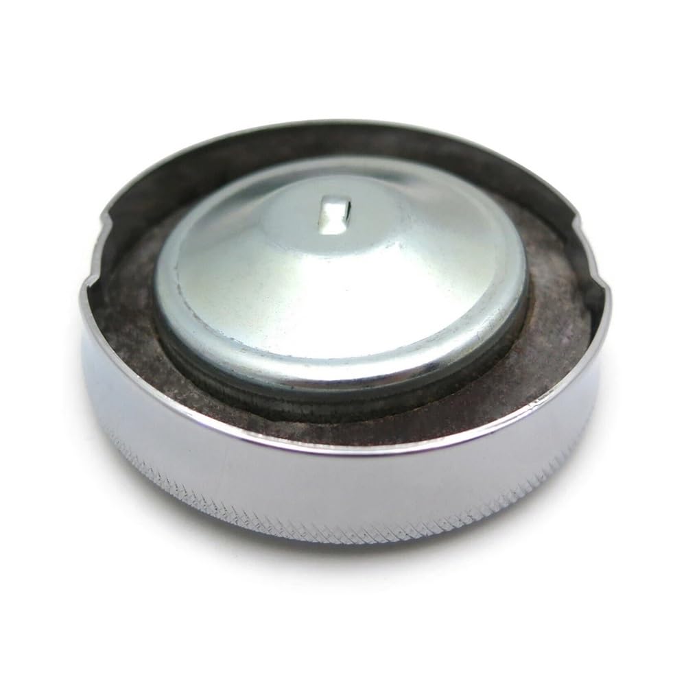 Tapón de Combustible para Motocicleta de 2 1/2" con Forma abovedada, Tapa de depósito de Combustible de 2-1/2", BSA para Triumph Norton AJS Motorcycle Parts, Cromado.