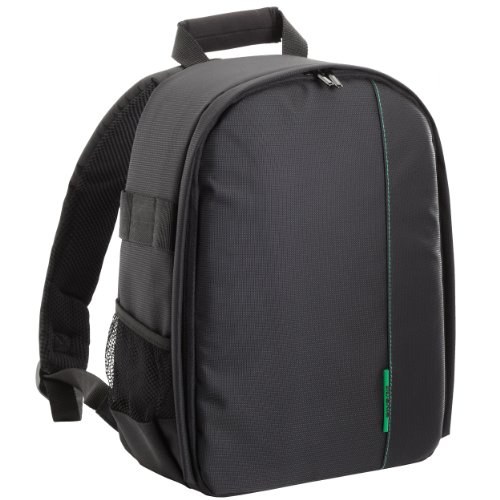 Preisvergleich Produktbild RIVACASE Spiegelreflex Rucksack Hochwertige Kameratasche mit Zubehörfächern und hohen Tragekomfort - Schwarz