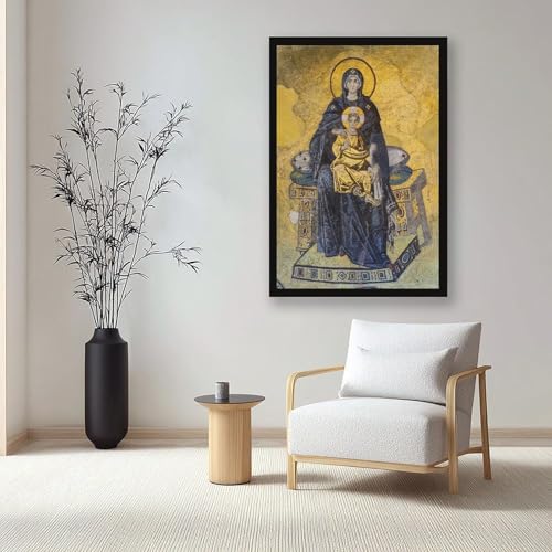 Affiche Hagia Sophia Theotokos en toile 50x75 cm avec cadre suspendu pour salon - 7