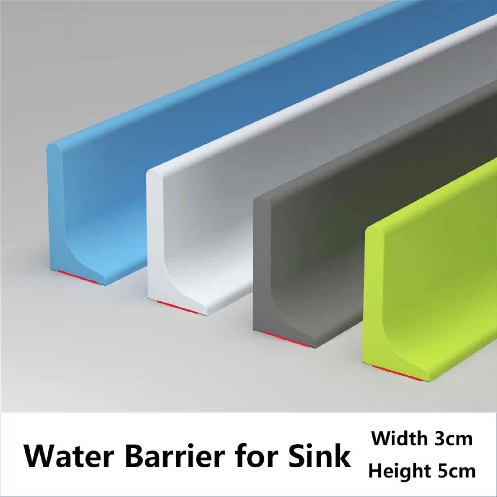 Wassersperre, Spritzschutz, Silikon, Küchentheke, Lückenfüller, ideal zum Abdichten von Räumen zwischen Arbeitsplatten und Herden, verhindert Unordnung und Feuchtigkeit