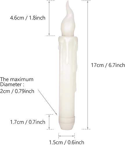 Miniatura 4 de Juego de 12 velas LED flotantes, sin llama, con control remoto, parpadeantes, decoración colgante para Halloween, árbol de Navidad, fiesta,