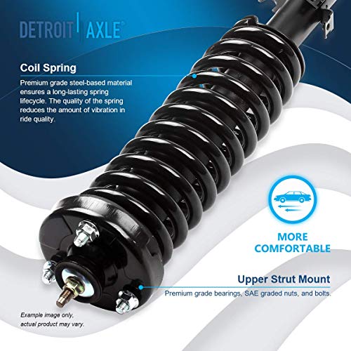 Image of Detroit Axle - 2 Front Struts for 1994 1995 1996 1997 Honda Accord, Struts w /Coil Spring Assembly Quick Install Ready Strut Shock Replacement Suspension