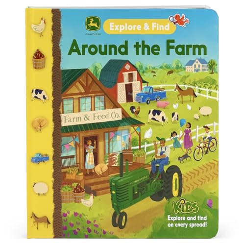 John Deere Kids Around The Farm (John Deere Explore & Find Interactive Children'S Book)