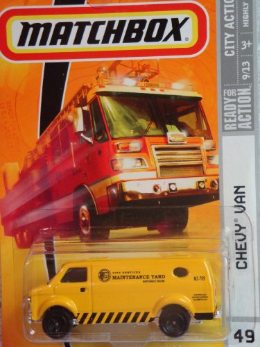 Matchbox Camión Chevy Van City Action Serie 1:64 miniatura 1