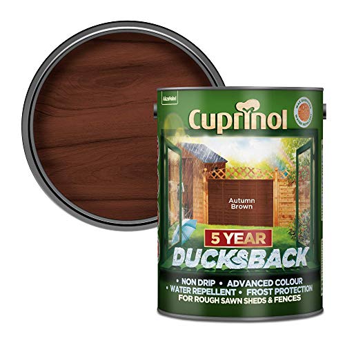 Cuprinol Ducksback Shed & Fence Paint - Autumn Brown - 5L
