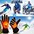 IFWATER Heated Gloves for Men Woman Rechargeable Battery Electric Heated Gloves for Sailing Skiing(3.7V Gloves-Button, L)