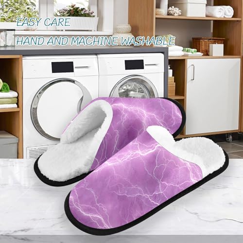 Lightning Pink Clouds Slippers For Women Men Soft Memory Foam Non-Slip Sky Winter Indoor House Shoes Travel Slipper3