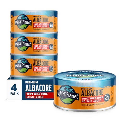 Wild Planet Albacore Wild Tuna, No Salt Added...