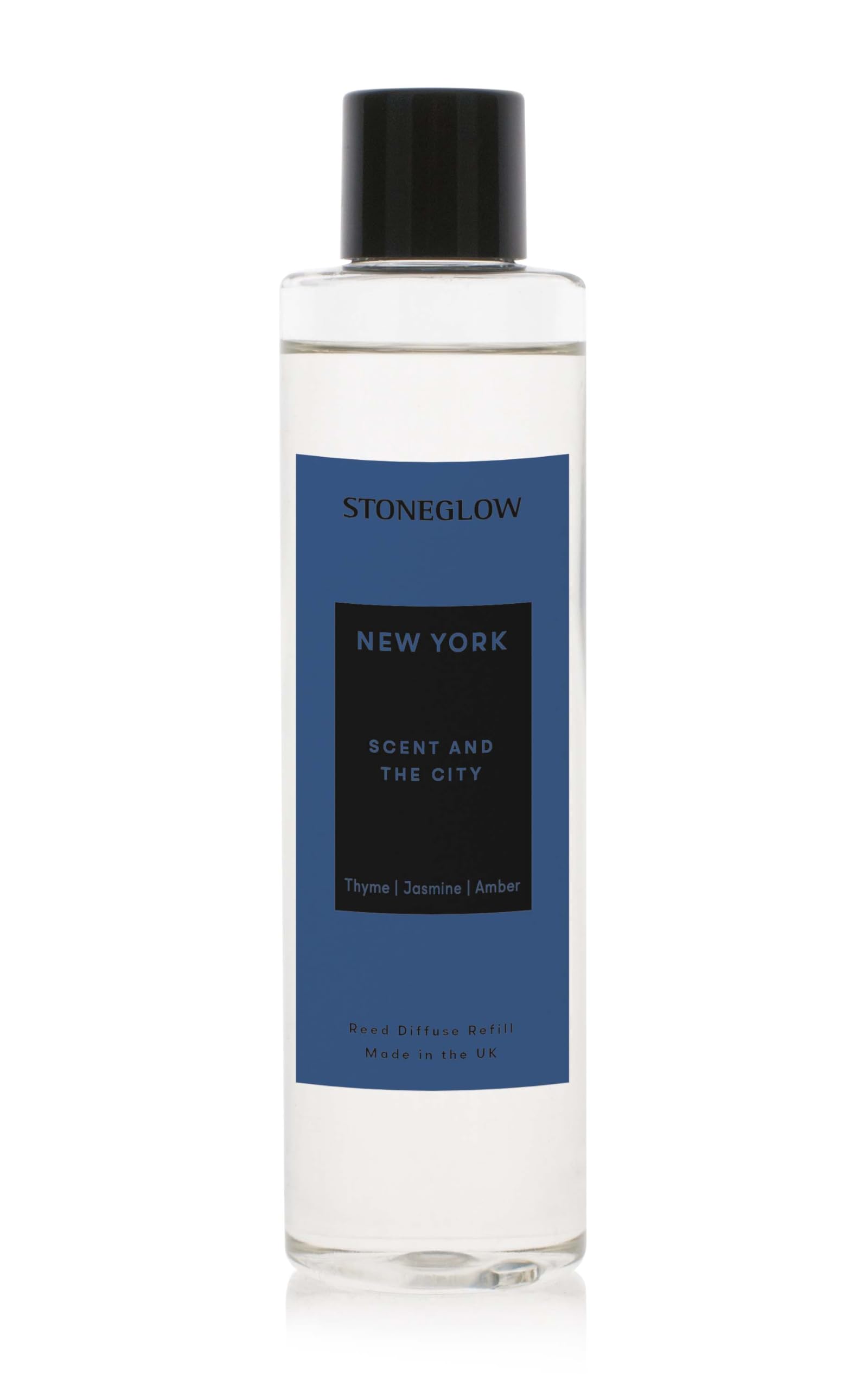 Stoneglow The Explorer Collection - New York 210ml Reed Diffuser Refill - Thyme, Jasmine, Amber - Navy