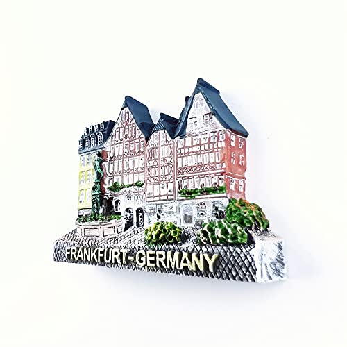 Imán decorativo de refrigerador Frankfurt Germany rectangular miniatura 4