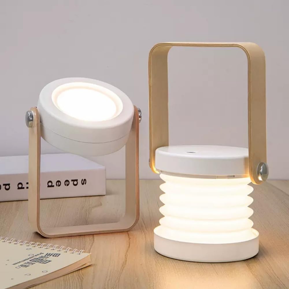 Linterna telescópica para niños, luz nocturna estirada, también linterna portátil, recargable por USB, práctica decoración de mesa de guardería, dormitorio y ABS, el mejor regalo de cumpleaños y
