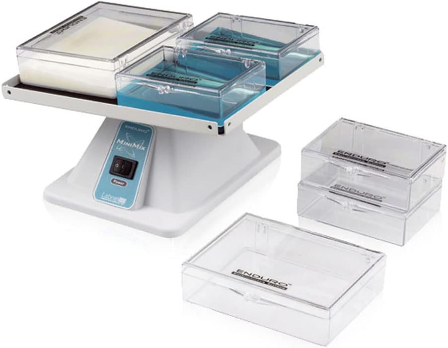 International E2110-BBS Labnet Enduro MiniMix Blot Box, 9.1 cm x 6.6 cm Try, 3 mL - 5 mL Capacity for Mini Protein Gel (Pack of 10)