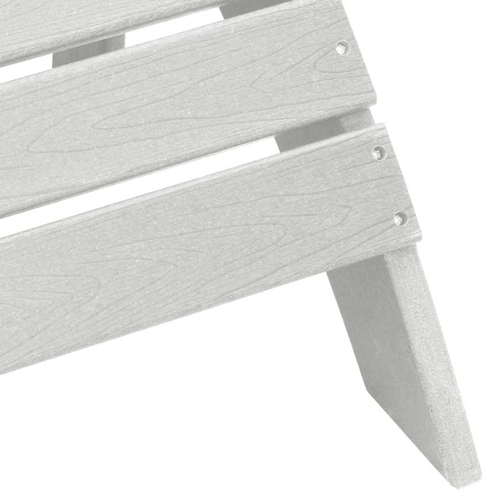 vidaXL Chaise Adirondack Blanc 82 x 74 x 92 cm HDPE, Chaise Adirondack, mobilier de Jardin Moderne, Salon extérieur stylé, Fauteuil détente, relaxez-Vous à l'extérieur