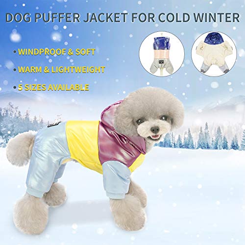 DECDEAL Casacos Dog Coats Pet Baiacu Jaqueta de Algodão Forro Extra Quente Hoodie Dog em Winter Dog