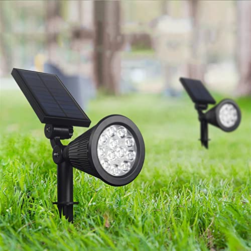 WXSGDZT Tuinverlichting Solar Lamp 12W Outdoor Lawn Garden Courtyard Spotlight Landscape Decoration Lighting Lamp Colorful RGB Ground Plug Light - Afbeelding 4