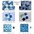 LSDECO 5 Sheets Glass Mosaic Tiles Backsplash, Pool Tiles, 12" x 12" Kitchen Backsplash Tile, Glass Tiles for Bathroom Border Shower Wall (5 Sq.Ft Azure)